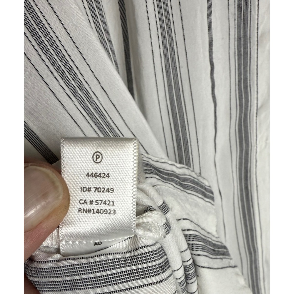 Loft Striped Collared Neck Button Front Blouse Wo… - image 7